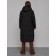 Coat insulated winter female, size 48, black color