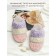Lamb slippers, size 40-41, purple color