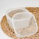 Container of food shares, 700 ml, 12.5 × 12.5 × 6.5 cm, square, transparent