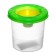 A glass-lid with a lid of 210 ml, calligrata, green
