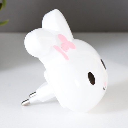 Nightmare "Bunny with a bow" LED white 8x7x8 cm Risalux-5