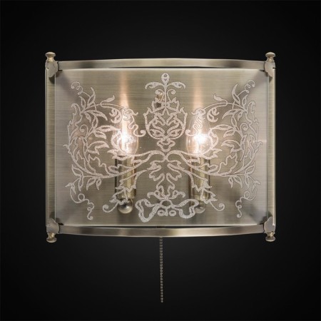 Bra “Versailles”, 2x60W E14, bronze 11x28x33 cm-1