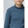 Baby turtleneck, height 152 cm, color of indigo melange