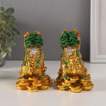 NECSK Polystone "Kirina on Monets" gold set 2 pcs 6x9x10.5 cm-2