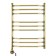 Domoterm electric heated towel rail "Laura", 500 x 700 mm, 9 crossbars, left, bronze