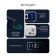Clock - Electronic desk alarm clock: calendar, thermometer, hygrometer, 16.8 x 6.6 cm