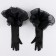 Carnival accessory- gloves with oxen, black color