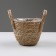Kashpo wicker "Kenya" round with handles, 15.5x15.5x13.5 cm, natural