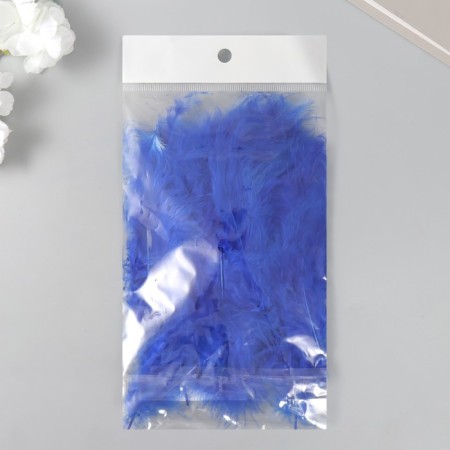 Decorative goose downward jacket "sapphire blue" set 40 pcs h = 10-15 cm-3