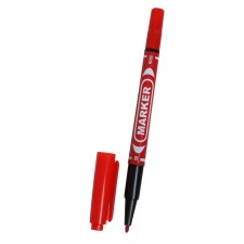 Permanent marker, double -sided, round, 2 mm/0.7 mm, red, calligrata 1120