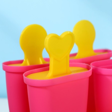 Form for ice cream “Kyut”, 10 × 6 × 13 cm, 4 cells, color mix-3