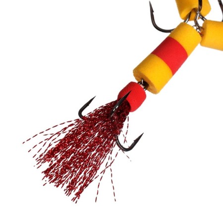 Bait jig lucky john frog, yellow, red in a blister-2