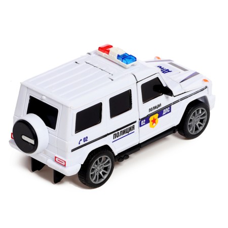 Police jeep robot, transforms automatically in a collision-6