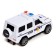 Police jeep robot, transforms automatically in a collision