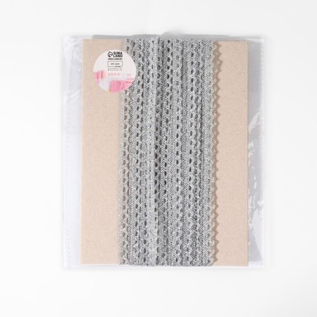 Braid decorative, metallized, 10 ± 1 m, 8 mm, silver color-2