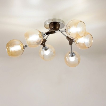 Ceiling chandelier "Til" E27 6x60 watts-5