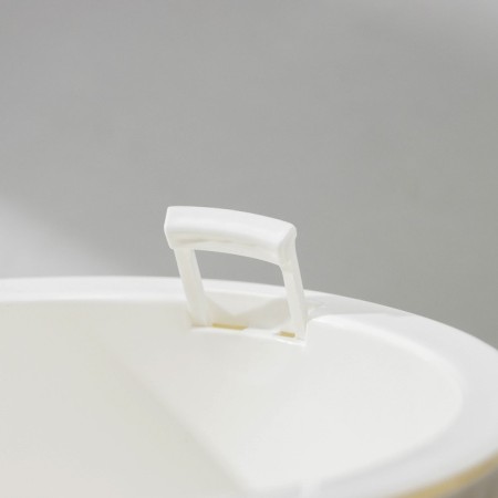 Kashpo for flowers with an insert “inspiration”, 1.6 l, white color-2