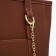 Bag Women's Tout with zipper, brown color