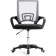 Computer chair Turin black/Light gray plastic/fabric, black/black 60x55x82 cm