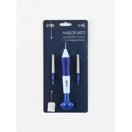 The needle for a carpet for the carpet technique D1.3/1.6/2.2mm SKC with a nits-m blister Blue/blue TR-1