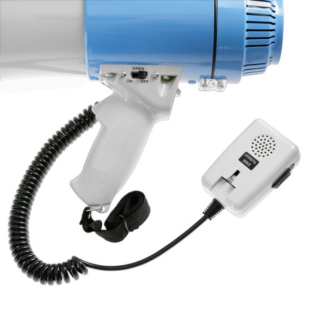 Megaphone Luazon RAD-50, 50 W, range up to 1000 m, siren, gray-blue-6
