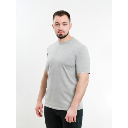 Male T -shirt, size 50, color gray melange