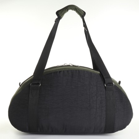 Sports bag with zipper, external pocket, black color/hack-1