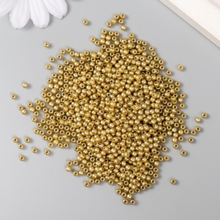 Set of beads "needlework" plastic, diameter 3 mm, gold-1