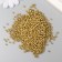 Set of beads "needlework" plastic, diameter 3 mm, gold