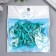 Decor for creativity plastic "Ring for the chain" Malachite set 25 pcs 2.3x1.65 cm