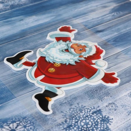Glass Santa Claus Zadornoy Glass Red 18.5x15 cm-1