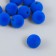 Beads for creativity velvet spraying "ultramarin" set 10 pcs d = 1.4 cm