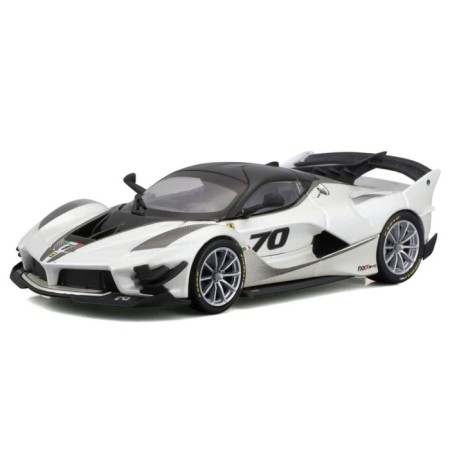 Racing machine BBURAGO Ferrari FXX-Ko 2017, Die-Cast, 1:43, white color
