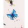 Slider - Watercolor nail design, packing 6 pcs, multi -colored