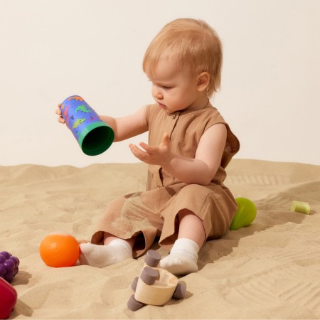 Minaku without sleeves kites, beige color, size 86-92-1