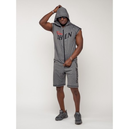 Male tracksuit, size 48-50, gray color-3
