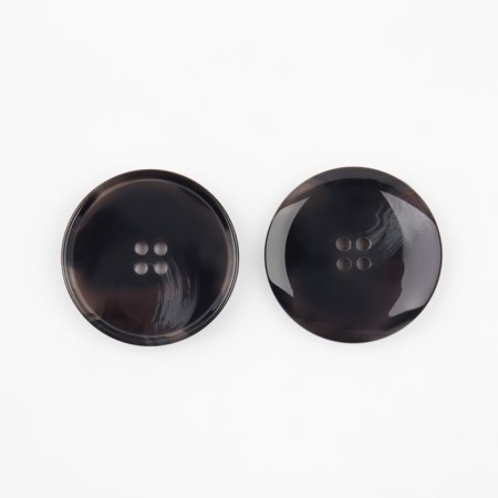 Button, 4 punctures, d = 30 mm, black color-2