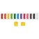 Modeling dough 12 colors of 30 g of multi-bullets "Cheburashka", plastic bucket + 2 molds, Korex