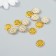 Decor for creativity Plastic "Flower-Solnz Purvator" set of 12 pcs 1.4x1.4 cm