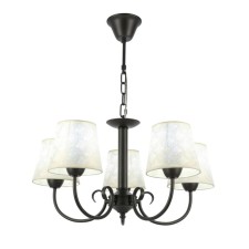 Suspended EVOLUCE lamp. Sle120303-05. Rimento. 5x40 watts, E14, 58x58x30 cm, dark -gray color