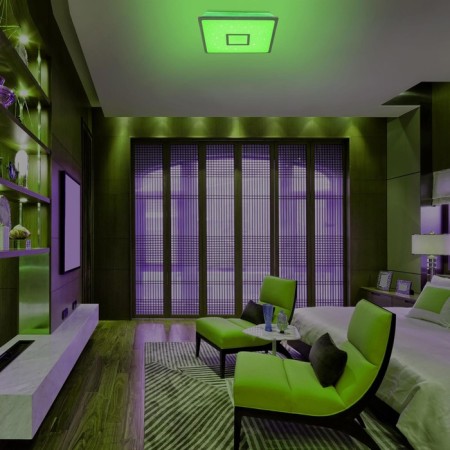 Lamp Citilux "Starlight Smart" CL703AK50G 46.5x46.5x8 cm, 1x50W, LED, Gray color.-22