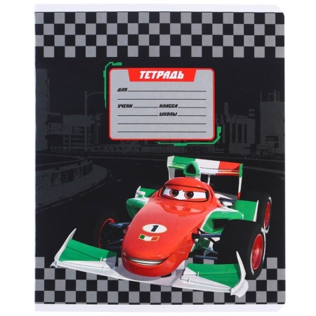 Notebook in a ruler of 12 sheets, 5 types of mix, cover coated cardboard, cars-10