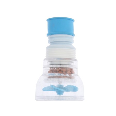 Zein aerator, increasing in length, stream adjustment, plastic, blue-6