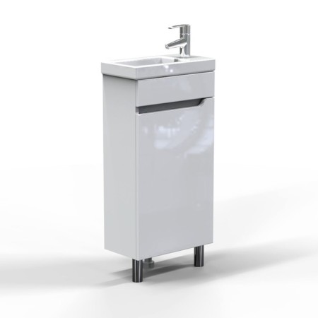 Floor Tumba Sanstar "Line 40" with the shell "Yenisei 40", white