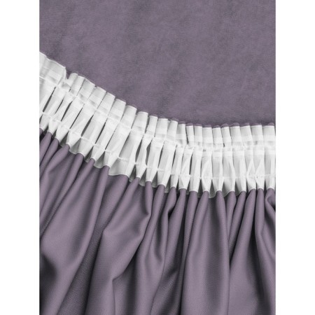 Set of curtains "Canvas", size 270x300 cm, 2 pcs, purple color-4