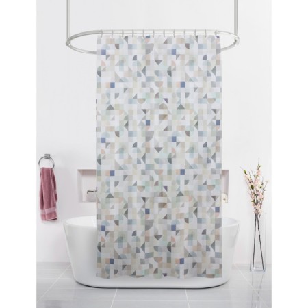 Bath curtains with Joy Home Paul rings, 180x200 cm