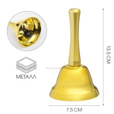 Bool desktop, 13.5 x 7.5 cm, gold