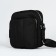 Male bag over the shoulder, Textura, artificial leather, black color