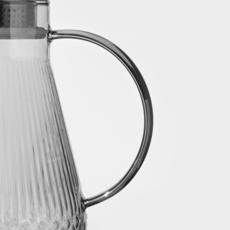 Set of glass drinking, 7 items: jug 1650 ml, 6 glasses 240 ml, color gray color-5