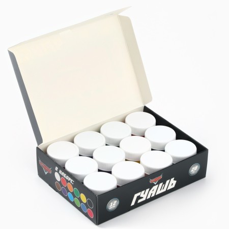 Gouache 12 flowers 20 ml, wheelbarrows-5